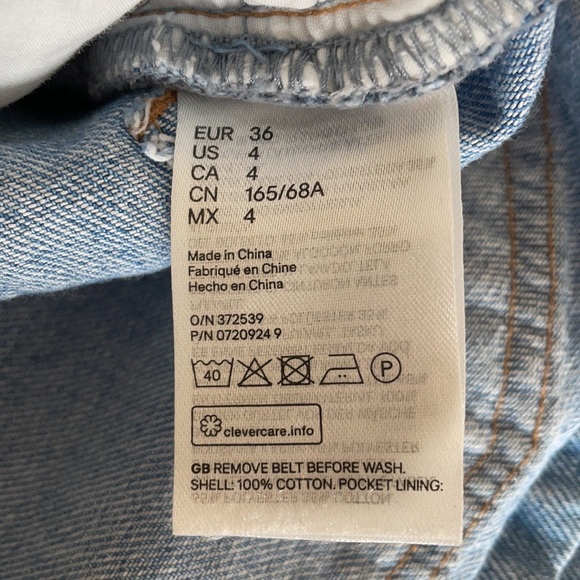 Divided by H&M Denim Skirt Size 4 - Picture 2 of 6